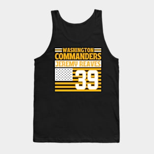 Washington Comders Reaves 39 American Flag Football Tank Top